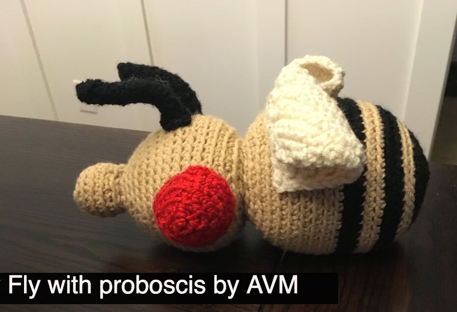 Picture of crocheted fly