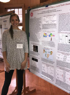 Julia at her poster